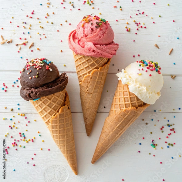 Obraz ice cream cones