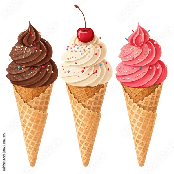 Obraz ice cream cones