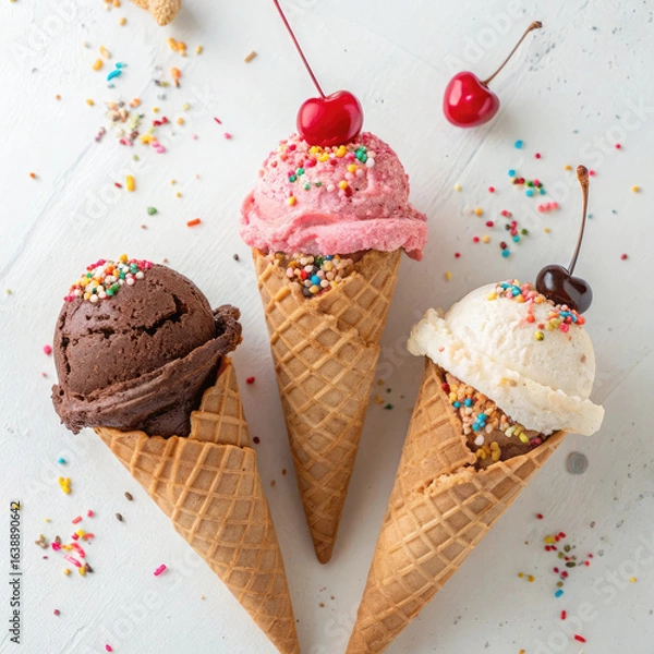 Obraz ice cream cones