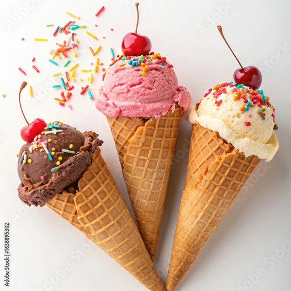 Obraz ice cream cones