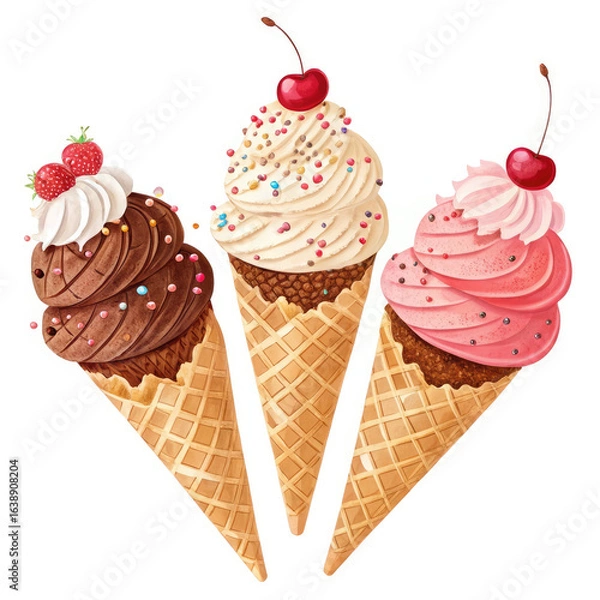 Obraz ice cream cones