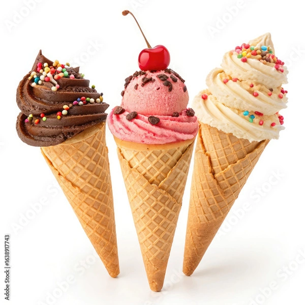 Obraz ice cream cones