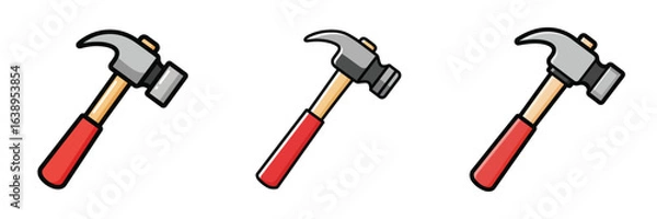 Fototapeta hammer vector
