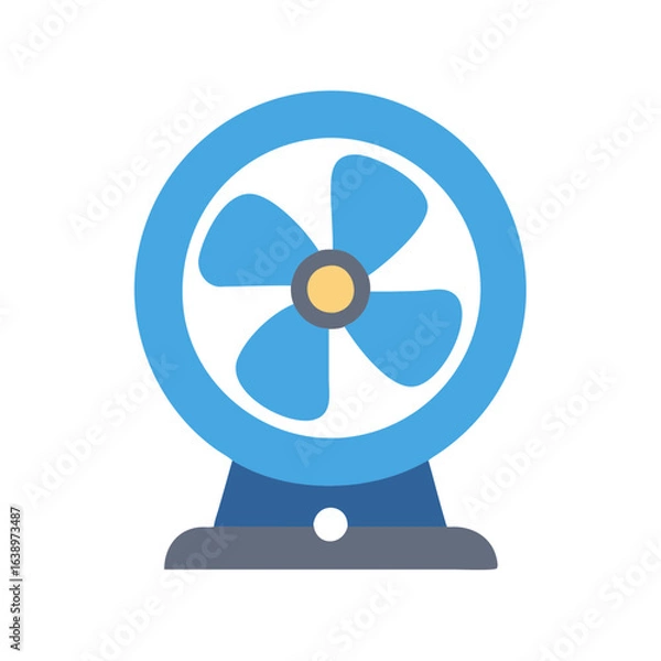 Fototapeta  Modern Table Fan Icon Design