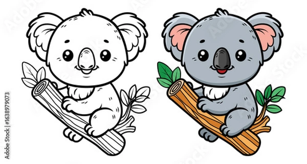 Obraz Cute koela bear cartoon