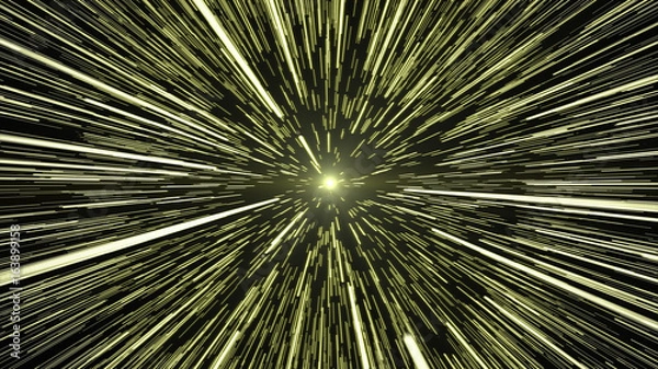 Obraz Gold Light Hyperspace