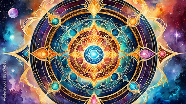Obraz Cosmic Mandala Design