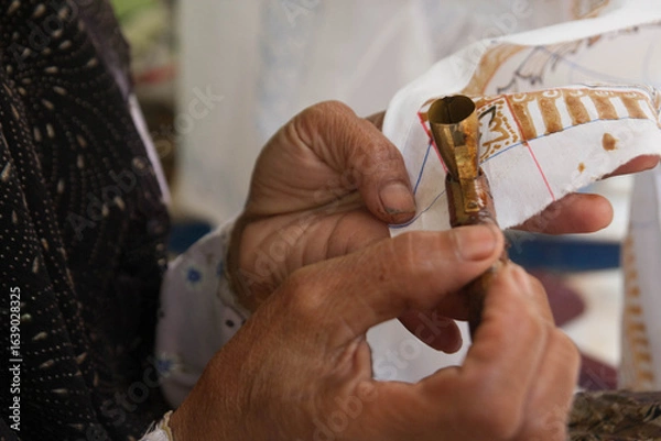Obraz Batik making process