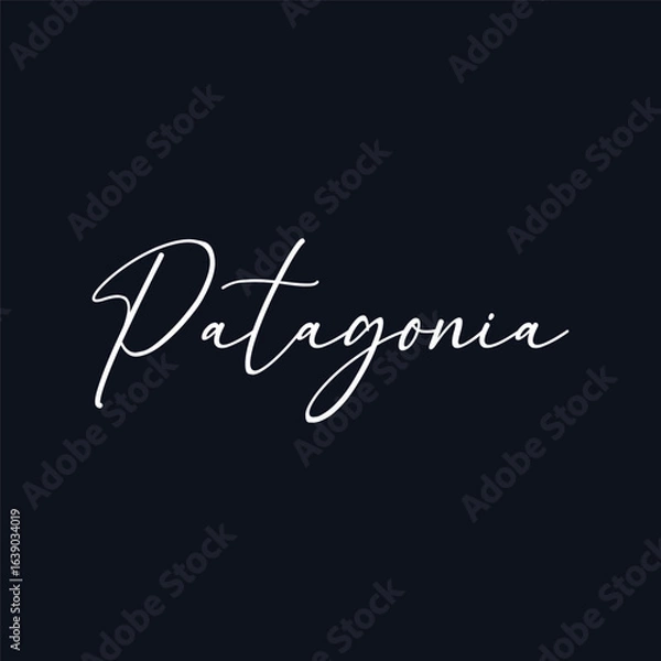 Fototapeta Patagonia Nano Puff jacket and several Patagonia T-shirts with Patagonia Logo.