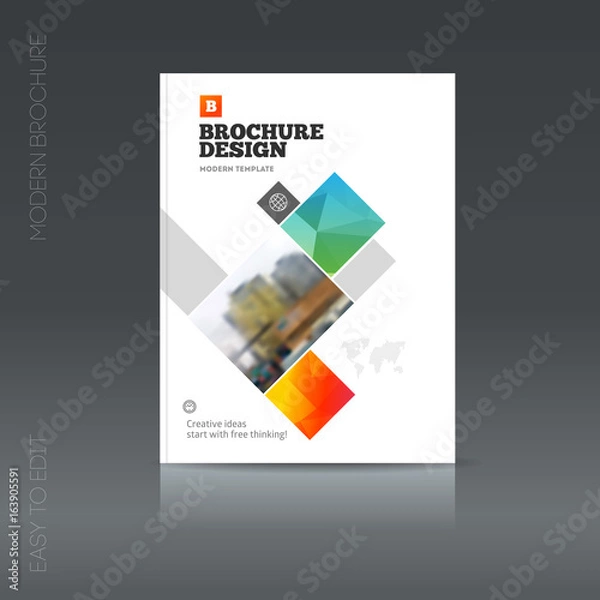 Obraz Simple style brochure. Flyer promotion. 