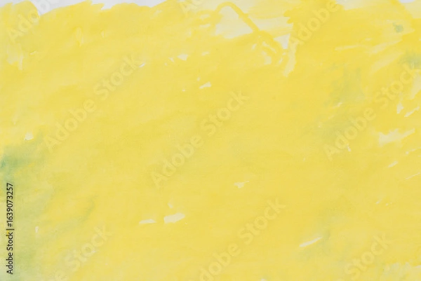 Fototapeta green and yellow painted on paper background texture