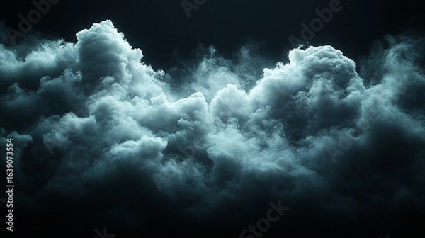 Obraz Dramatic cloudscapes, dark sky, stormy clouds, atmospheric backdrop