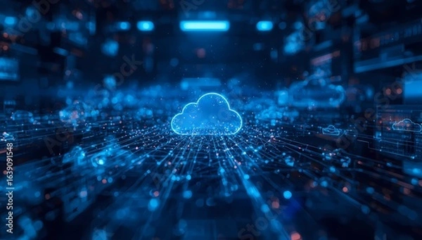 Fototapeta abstract technology background