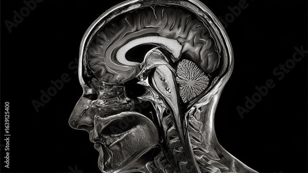 Fototapeta Comprehensive analysis of human body conditions through magnetic resonance imaging techniques