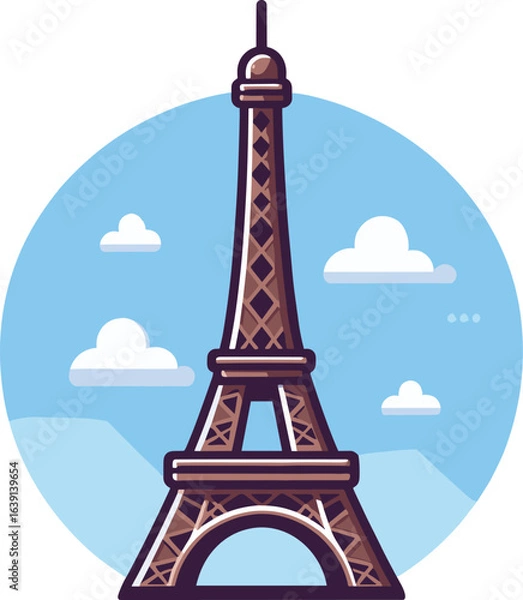 Obraz 空とエッフェル塔のアイコン