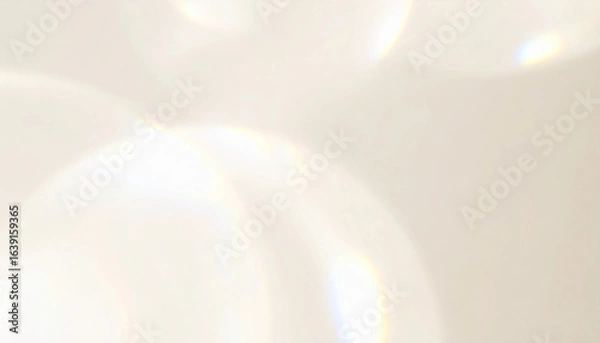 Obraz 柔らかな光の抽象背景 　穏やかな日差しとレンズフレアのアート表現　ホワイトトーン　デザイン背景