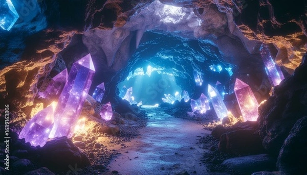 Fototapeta Crystal Cave Interior