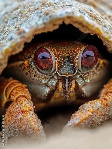 Fototapeta Close-up of hermit crab in shell