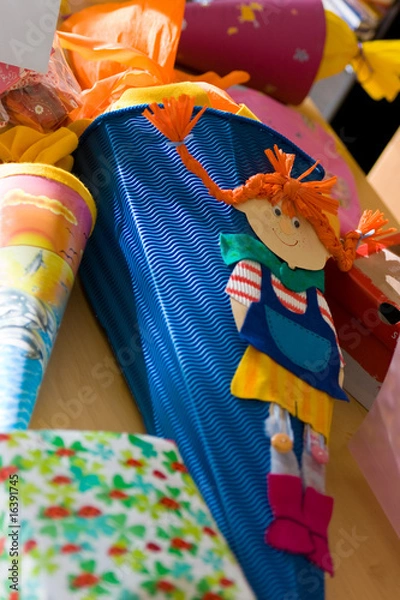 Obraz Schultüte, Einschulung