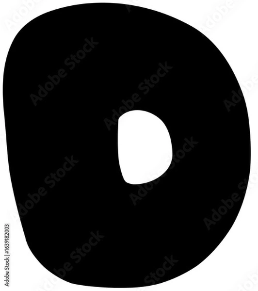 Obraz Sketch Alphabet  hand drawn, D