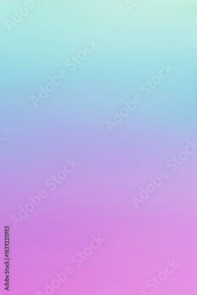 Fototapeta Pastel gradient of turquoise, lavender, and pink. Perfect for World Creativity Day. Ideal for use in presentations, websites, or as a minimalistic design backdrop. (Ratio 9:16)