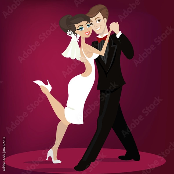Fototapeta wedding illustration
