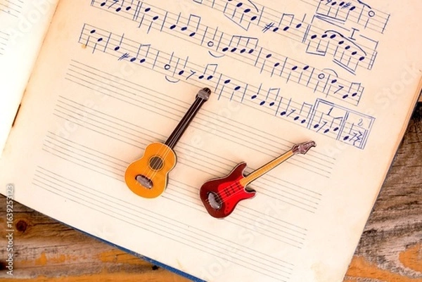 Fototapeta notebook and pen