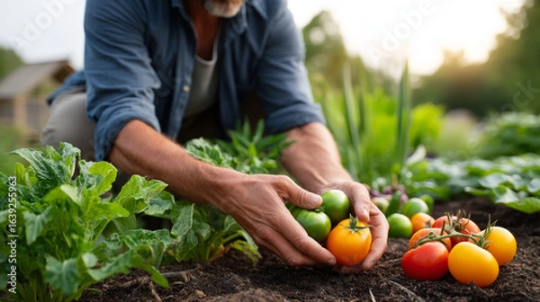 Fototapeta Planet Earth with clean air and nature relying on renewable resources. Ecological concept of alternative sustainable energy for an ecologically clean planet. Concept of ecology and environmental