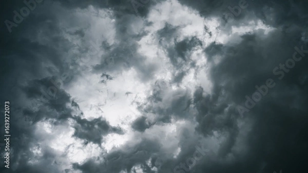 Fototapeta storm clouds time lapse