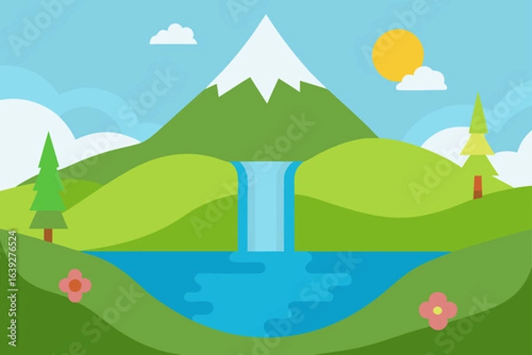 Obraz summer landscape with mountains