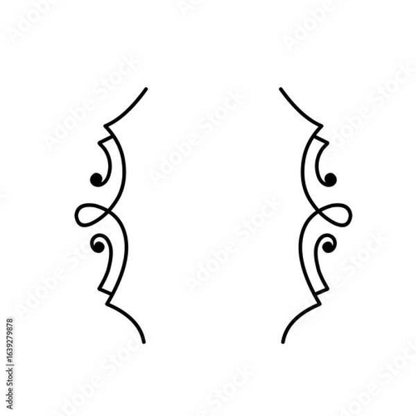 Obraz ornamental frame brackets