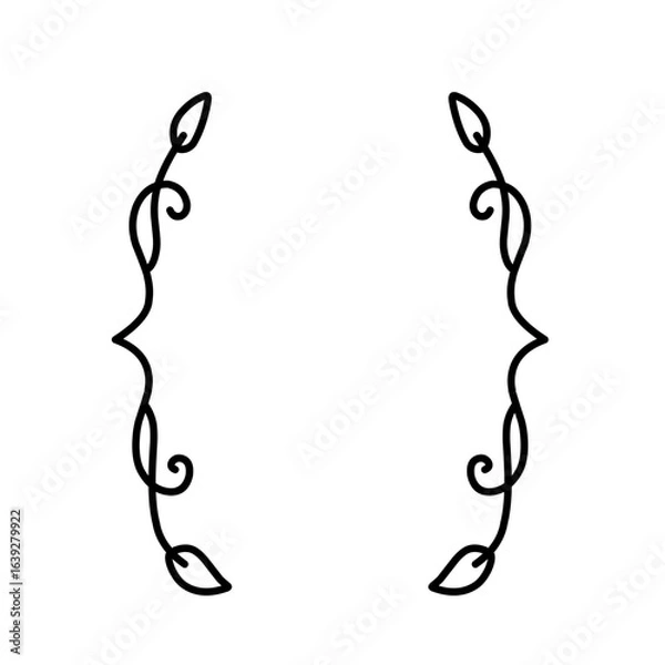 Obraz ornamental frame brackets