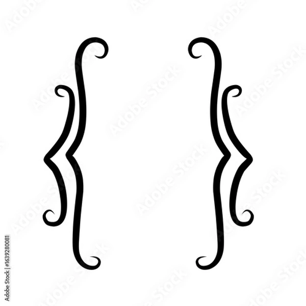 Obraz ornamental frame brackets