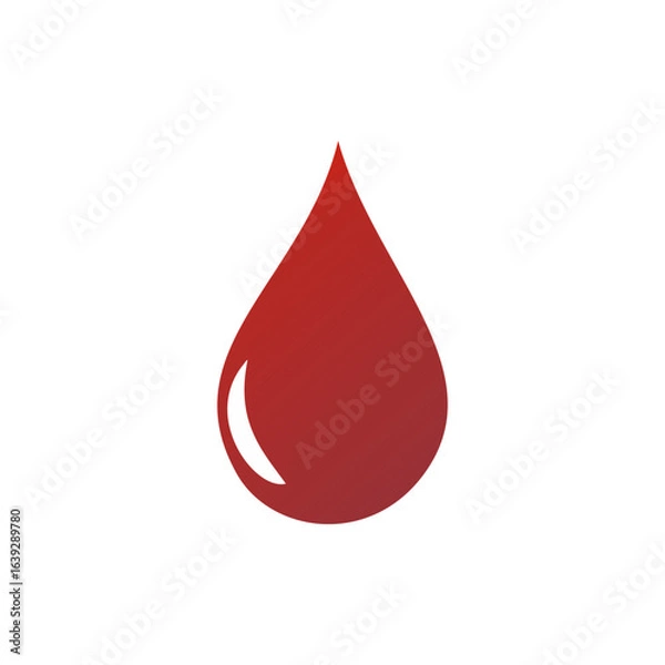 Obraz red blood drop