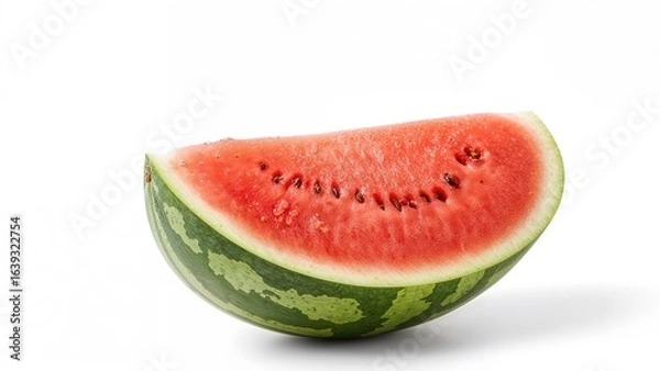 Obraz Ripe and juicy melon sitting alone on a white background