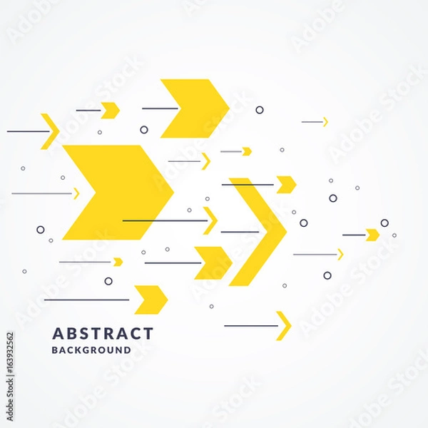 Fototapeta Trendy abstract background. Composition of geometric shapes