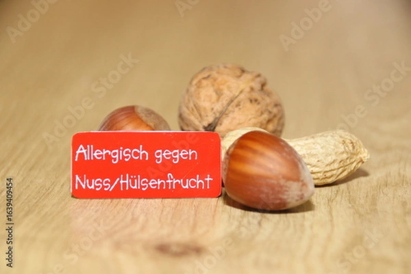 Fototapeta Nussallergie