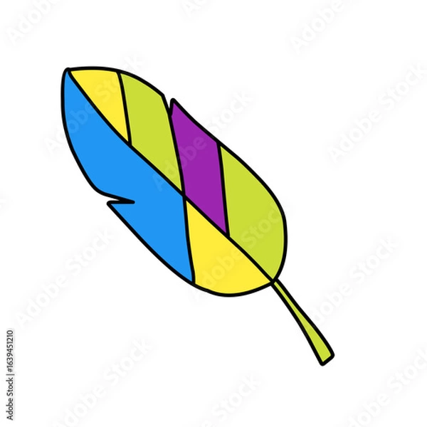 Obraz abstract feather design icon