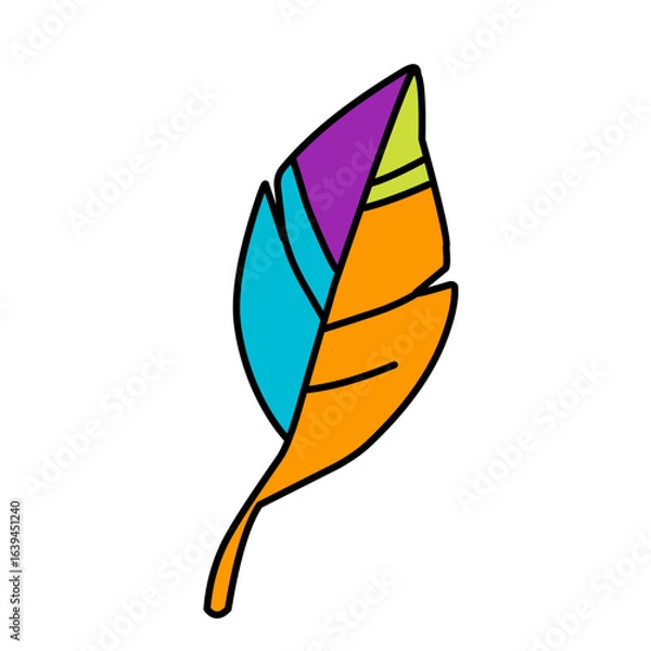 Obraz abstract feather design icon