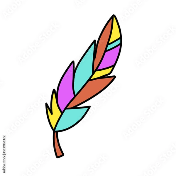 Obraz abstract feather design icon