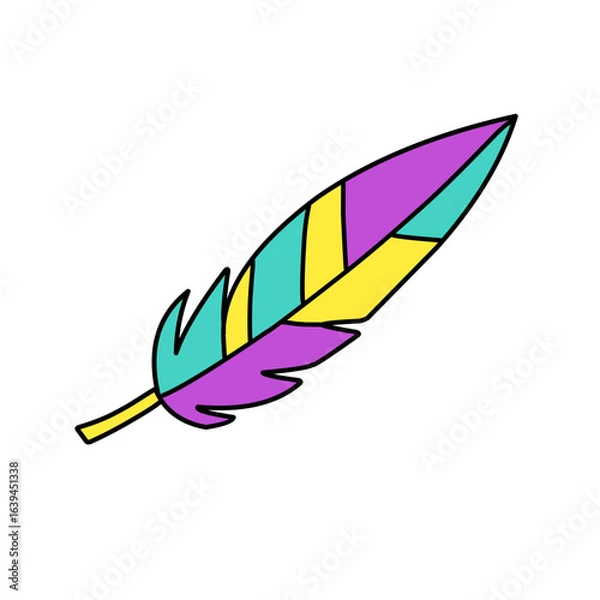 Obraz abstract feather design icon