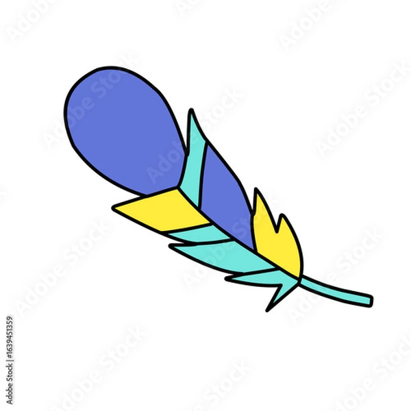 Obraz abstract feather design icon