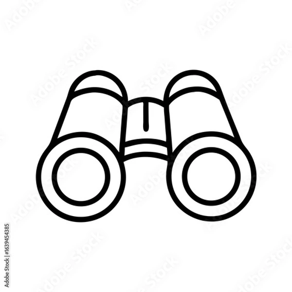 Obraz binoculars isolated on white