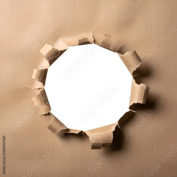Obraz hole in paper