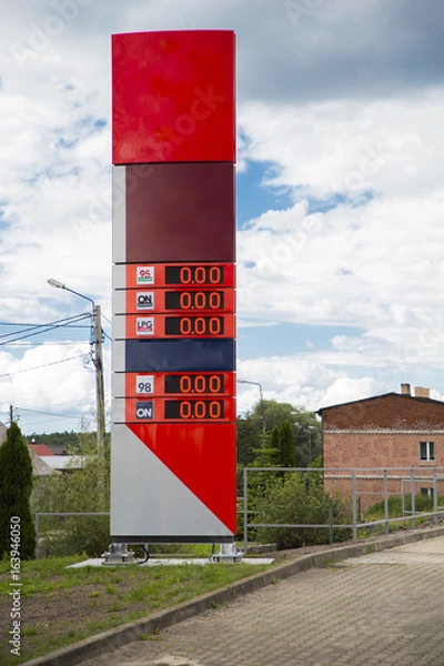 Obraz reklama paliwo