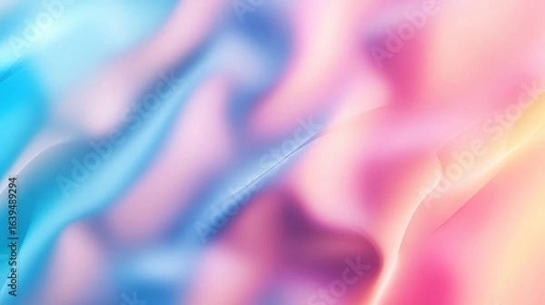 Fototapeta Soft Colors Blend in Abstract Wave Patterns for Creative Design