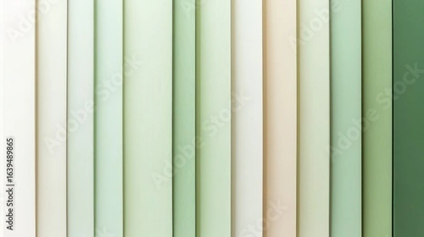 Fototapeta Soft Pastel Stacked Background in Varied Shades of Green and Cream