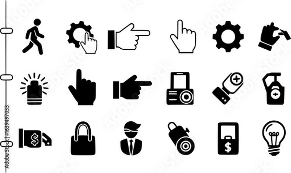 Fototapeta information-manual flat vector