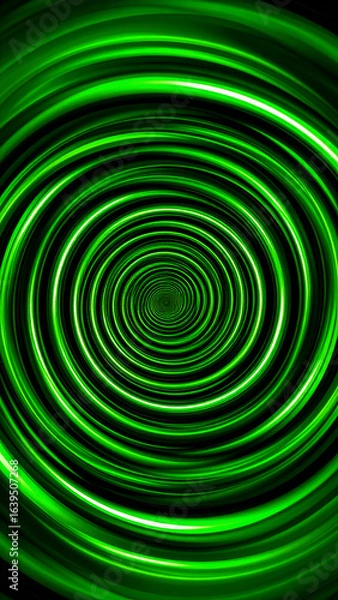 Fototapeta Green Spiral Abstract Background. (1)
