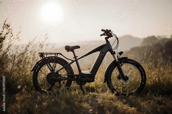 Obraz bicycle on the field